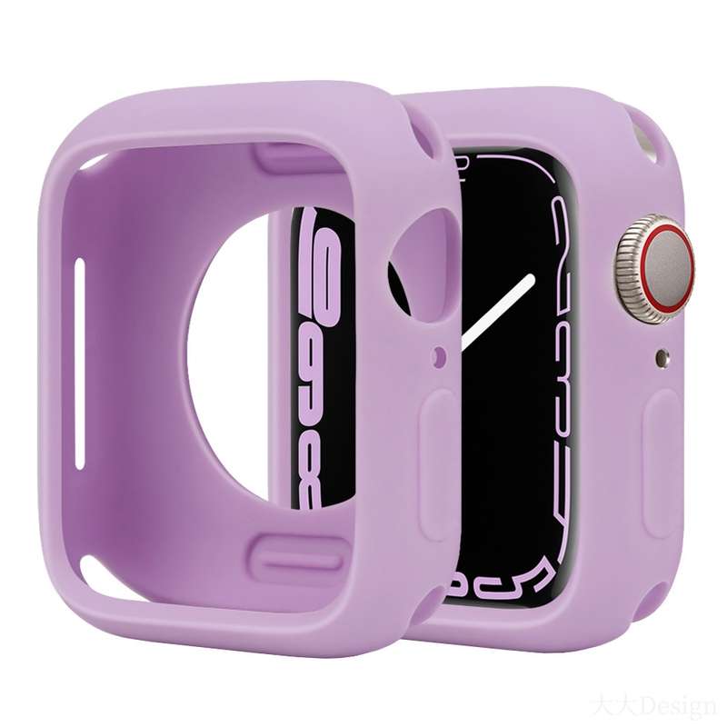 For Apple Watch Series 42mm / 44mm Candy Silicone Half Coverage Watch Case