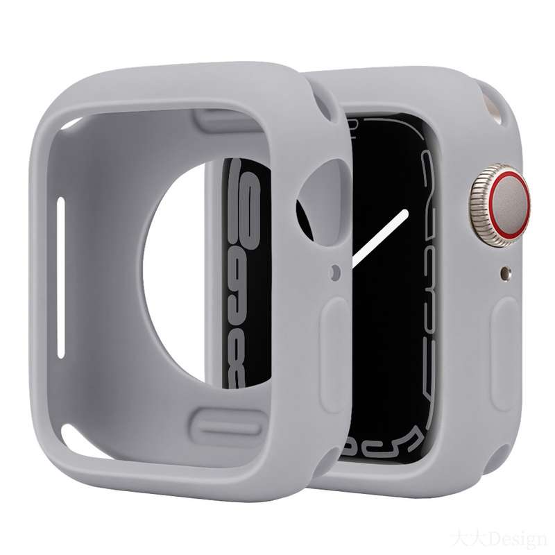 For Apple Watch Series 42mm / 44mm Candy Silicone Half Coverage Watch Case