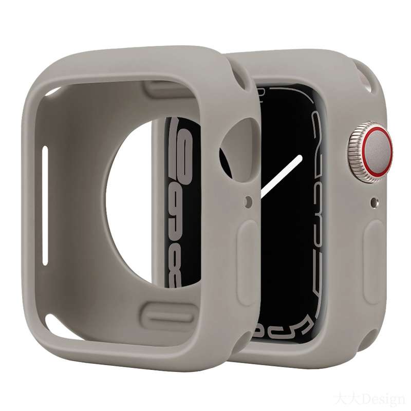 For Apple Watch Series 42mm / 44mm Candy Silicone Half Coverage Watch Case