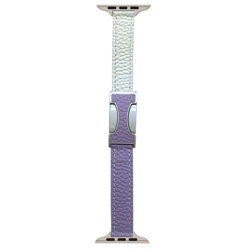 For Apple Watch 42mm / 41mm / 40mm / 38mm 14mm Magnetic Buckle Litchi Leather Watch Band