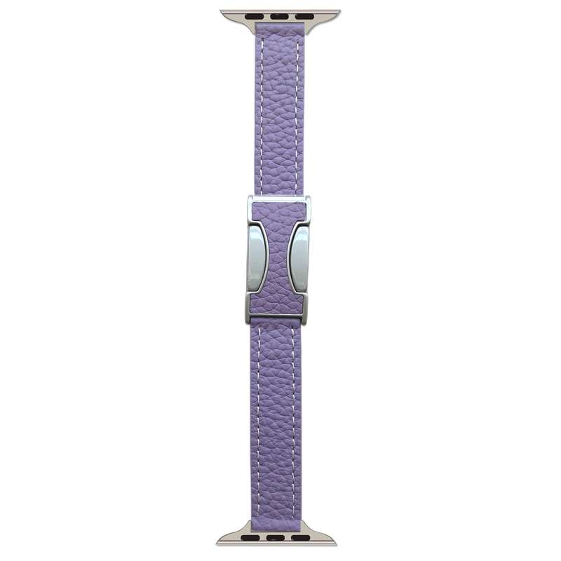 For Apple Watch 42mm / 41mm / 40mm / 38mm 14mm Magnetic Buckle Litchi Leather Watch Band