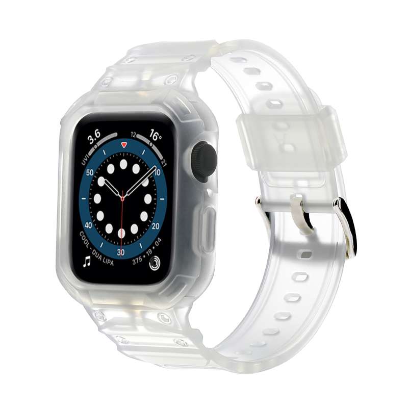 For Apple Watch Series 10 42mm Armor TPU Case Integrated Watch Band
