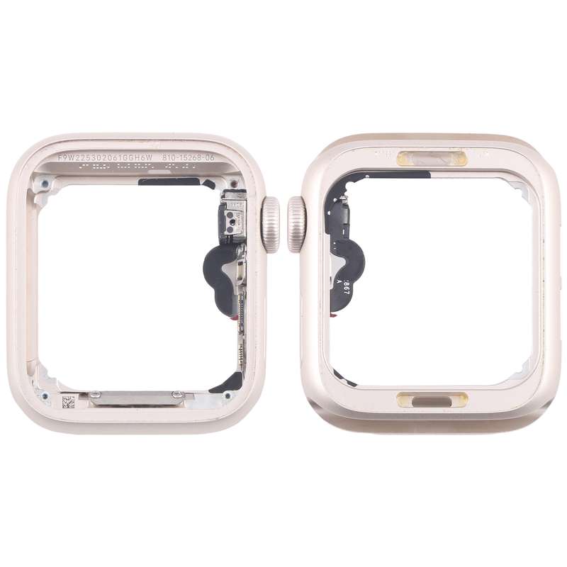 For Apple Watch SE 2022 44MM GPS Aluminium Alloy Middle Frame Bezel Plate with Crown Spin Axis Flex