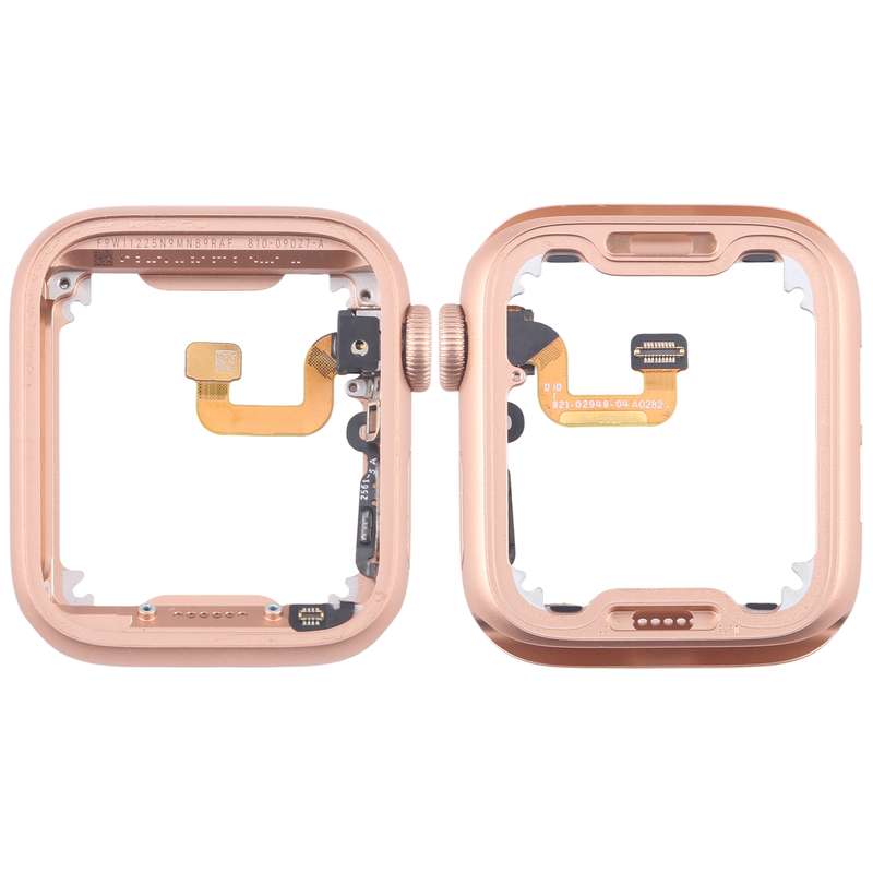 For Apple Watch Series 6 44MM LTE Aluminium Alloy Middle Frame Bezel Plate with Crown Spin Axis Flex