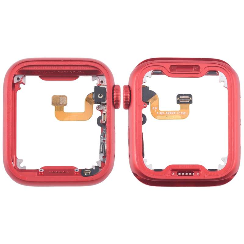For Apple Watch Series 6 44MM LTE Aluminium Alloy Middle Frame Bezel Plate with Crown Spin Axis Flex