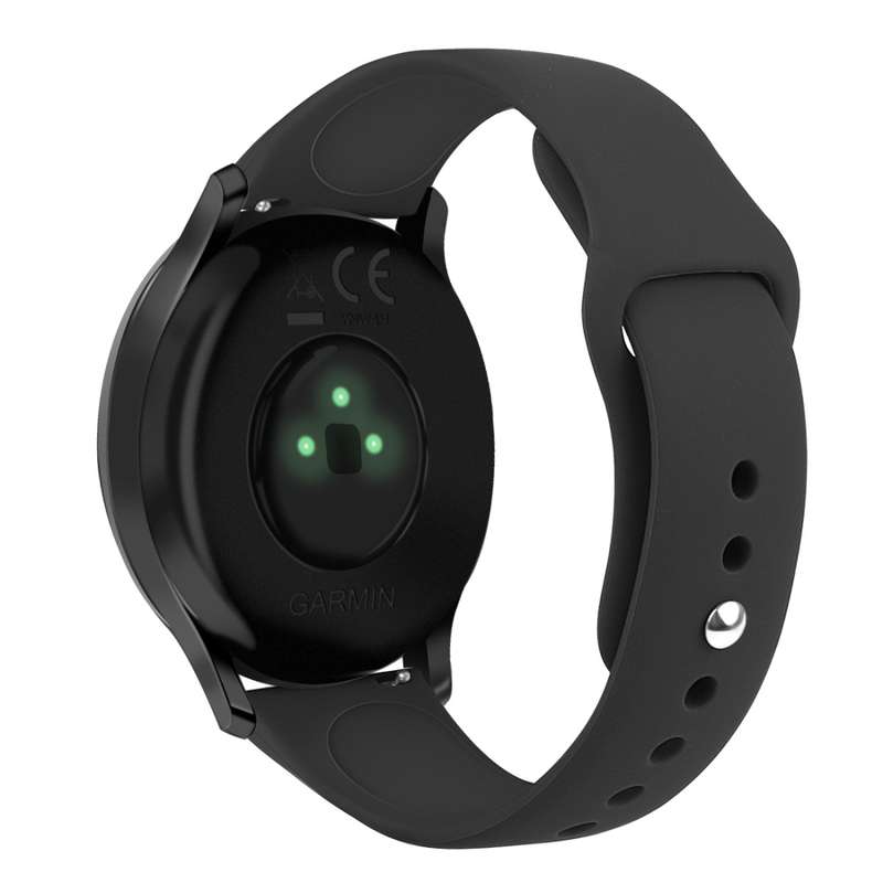 For Garmin Vivoactive 3 / Vivomove HR Solid Color Reverse Buckle Silicone Watch Band, Size: Small Co