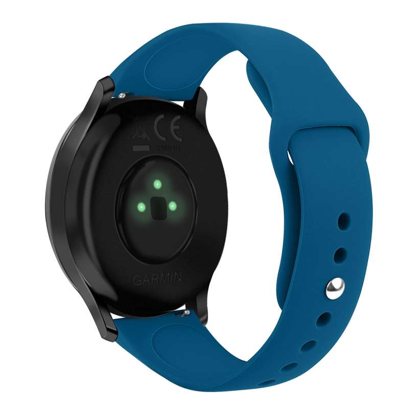 For Garmin Vivoactive 3 / Vivomove HR Solid Color Reverse Buckle Silicone Watch Band, Size: Small Co