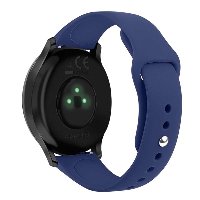 For Garmin Vivoactive 3 / Vivomove HR Solid Color Reverse Buckle Silicone Watch Band, Size: Small Co