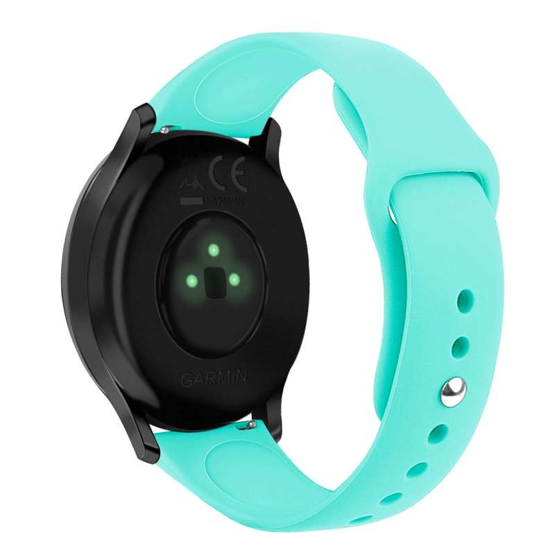 For Garmin Vivoactive 3 / Vivomove HR Solid Color Reverse Buckle Silicone Watch Band, Size: Small Co
