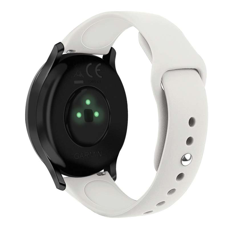 For Garmin Vivoactive 3 / Vivomove HR Solid Color Reverse Buckle Silicone Watch Band, Size: Small Co