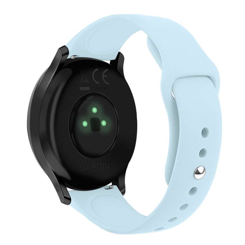 For Garmin Vivoactive 3 / Vivomove HR Solid Color Reverse Buckle Silicone Watch Band, Size: Small Co