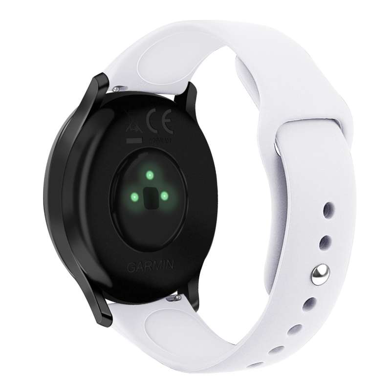 For Garmin Vivoactive 3 / Vivomove HR Solid Color Reverse Buckle Silicone Watch Band, Size: Small Co