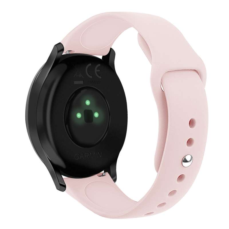 For Garmin Vivoactive 3 / Vivomove HR Solid Color Reverse Buckle Silicone Watch Band, Size: Small Co
