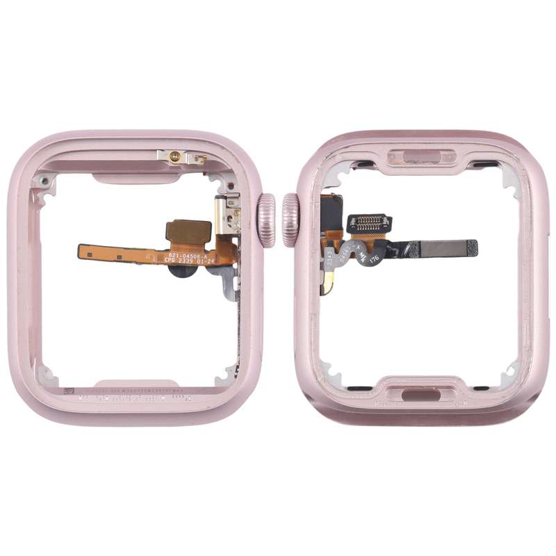 For Apple Watch Series 9 45MM GPS Aluminium Alloy Middle Frame Bezel Plate with Crown Spin Axis Flex