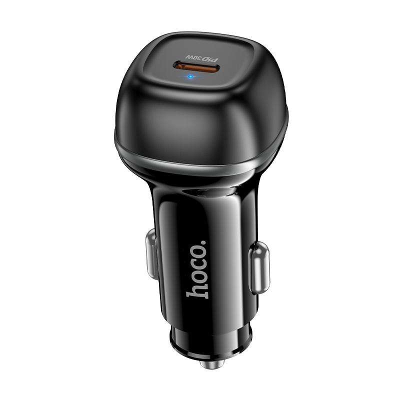 hoco Z58 Rank PD30W USB-C / Type-C Single Port Car Charger(Black)