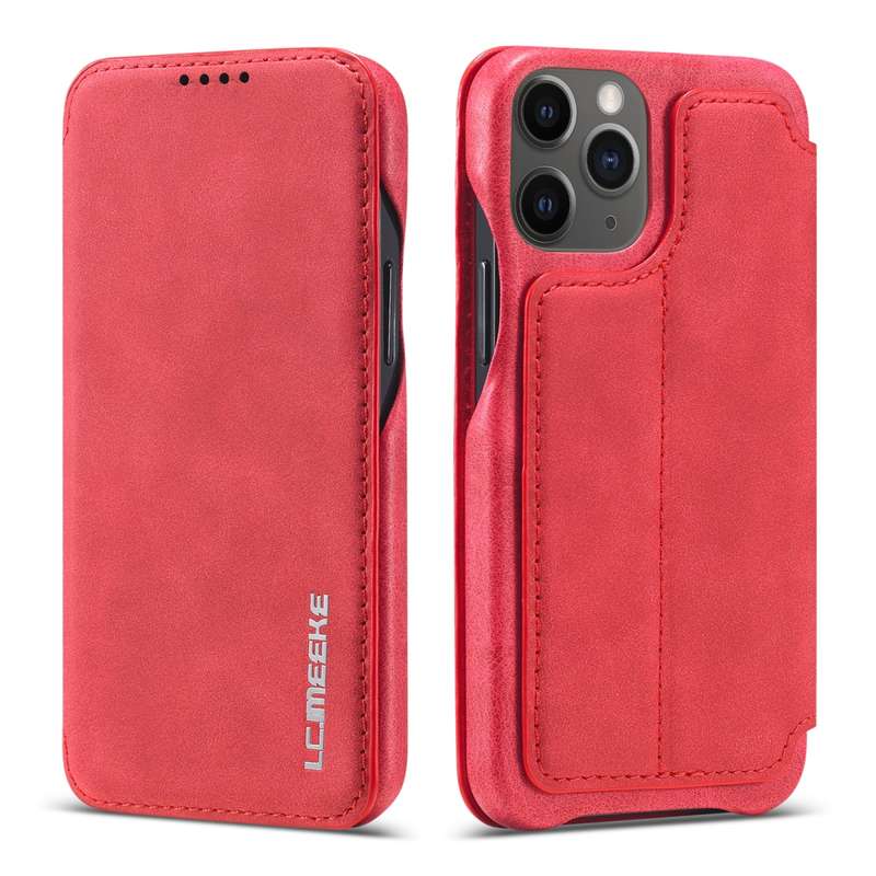 For iPhone 12 mini LC.IMEEKE Hon Ancient Series Horizontal Flip Leather Case with Holder & Card Slot