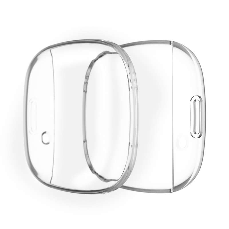 For Fitbit Versa 3 / Versa Sense Plating Full Package TPU Protective Case(Black)