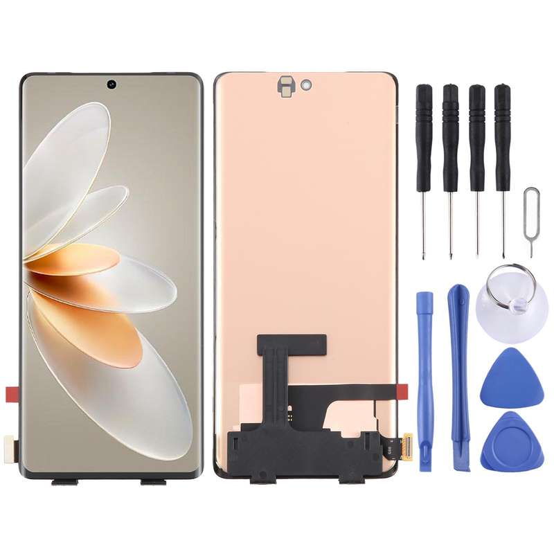 For vivo S16 OLED LCD Screen with Digitizer Full Assembly with Fingerprint Identification