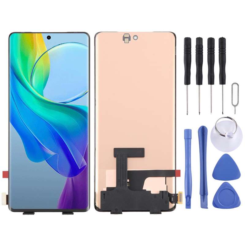 For vivo Y78+ OLED LCD Screen with Digitizer Full Assembly with Fingerprint Identification
