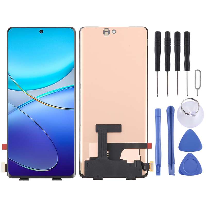 For vivo Y100 OLED LCD Screen with Digitizer Full Assembly with Fingerprint Identification