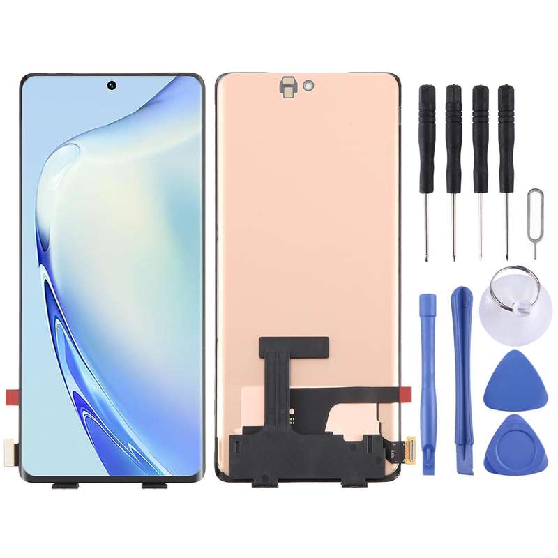 For vivo V27 OLED LCD Screen with Digitizer Full Assembly with Fingerprint Identification