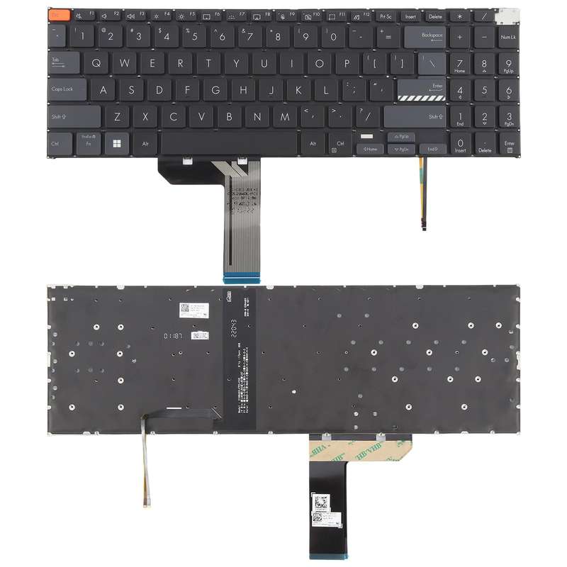 US Version Backlit Laptop Keyboard for Asus Vivobook Pro 15X OLED K6501 M6501(Black)