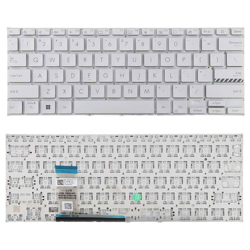 US Version Laptop Keyboard for Asus VivoBook 14 Pro X1402 M1402 D1402 F1402 X1403Z X1402Z(Silver)