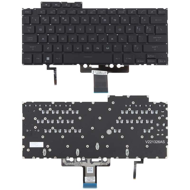 US Version Backlit Laptop Keyboard for Asus ROG Flow X13 GV302 2023 GV302XV GV302XU(Black)