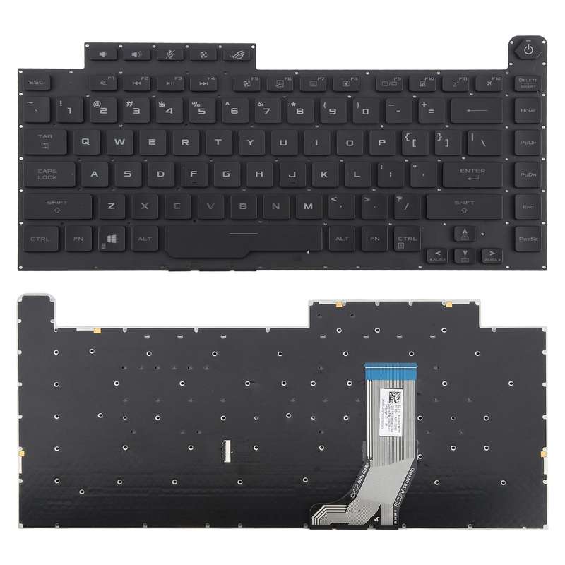 US Version RGB Backlit Laptop Keyboard for Asus ROG Strix Scar G512 G512LV G512LW G512LI(Black)