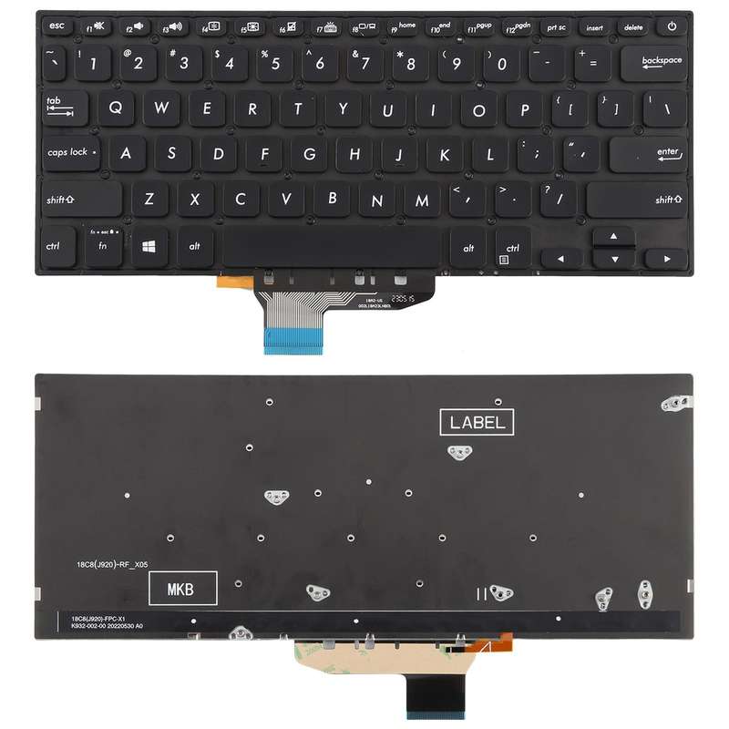US Version Backlit Laptop Keyboard for Asus VivoBook S14 K430 A430 X430 S403 S4300F S4300U(Black)