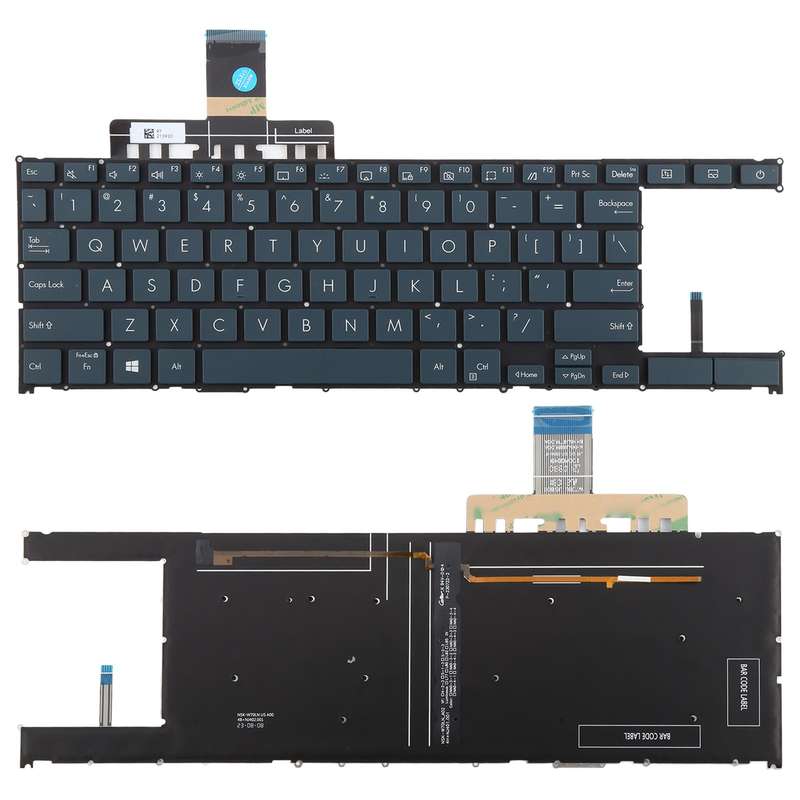 US Version Backlit Laptop Keyboard Directional Key Rectangle for Asus Zenbook Duo 14 UX482 UX482E UX