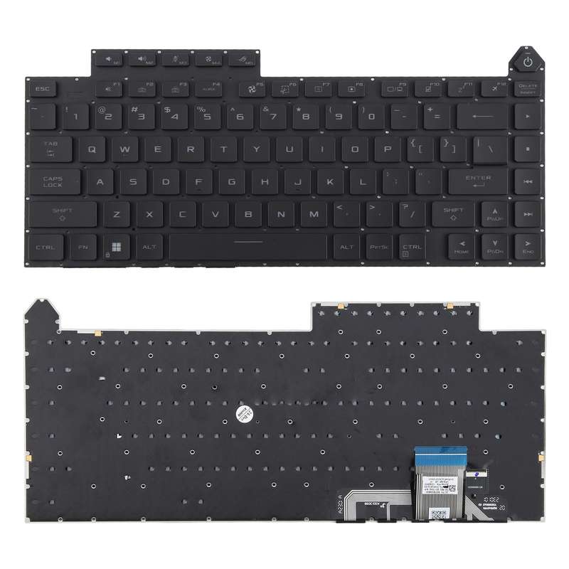 US Version RGB Backlit Laptop Keyboard for Asus ROG Strix G16 G614 G614JU G634 G634JY 2023(Black)