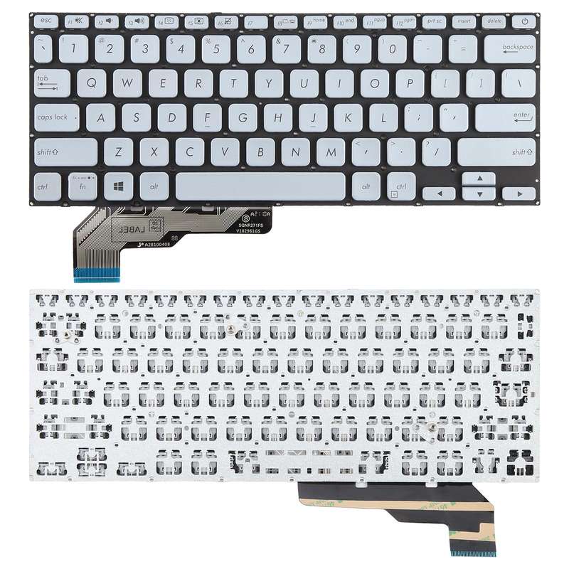 US Version Laptop Keyboard for Asus Adol14 ADOL14FA S403F A403F X403F ADOL13u(Silver)