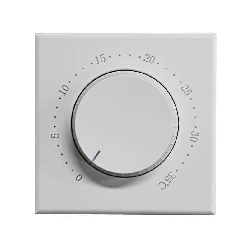 BHT-101GCL Boiler Heating Smart Home Screenless Knob Thermostat with Dual Color LED Indicator(White)
