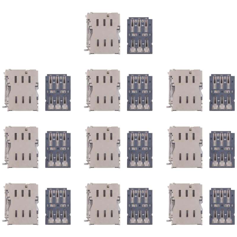 For Galaxy S23 Ultra 5G SM-S918 10pcs Original SIM Card Reader