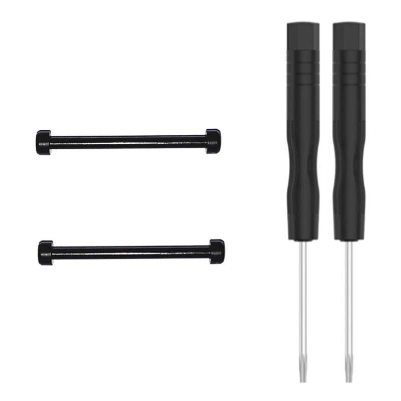 For Amazfit T-Rex 1 Pair Hex Socket Replacement Lug Rod with Screwdriver(Black)