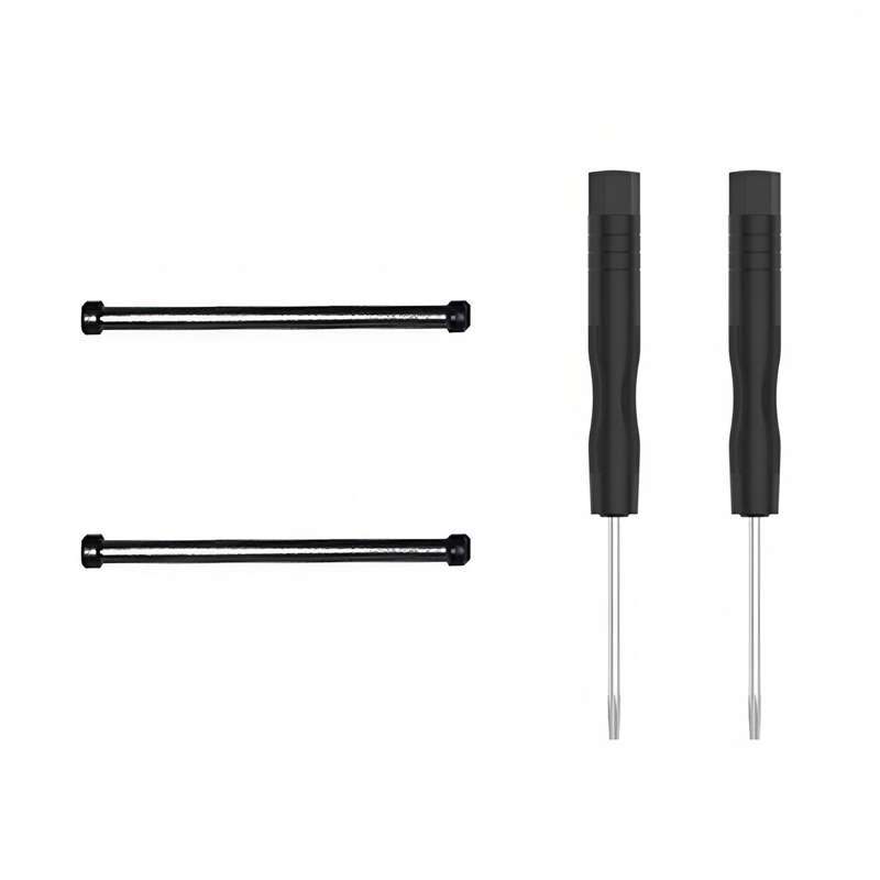 For Amazfit T-Rex Ultra 1 Pair Watch Band Replacement Lug Rod with Screwdriver(Black)