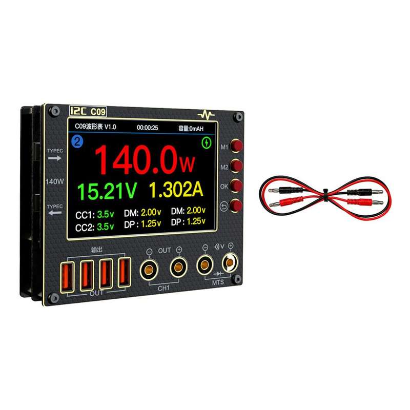 i2C C09 Charge Detection / Voltage Measurement Digital Waveform Ammeter, Model:Host