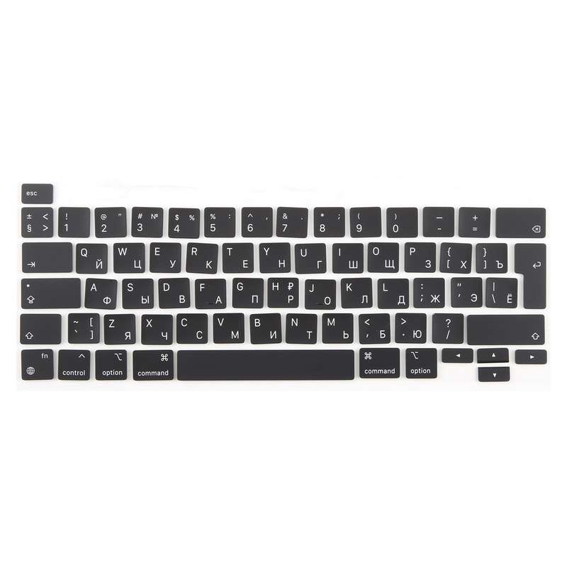 For MacBook A2251 A2289 A2238 A2338 UK Big Enter Version Keycaps, Language:Russian
