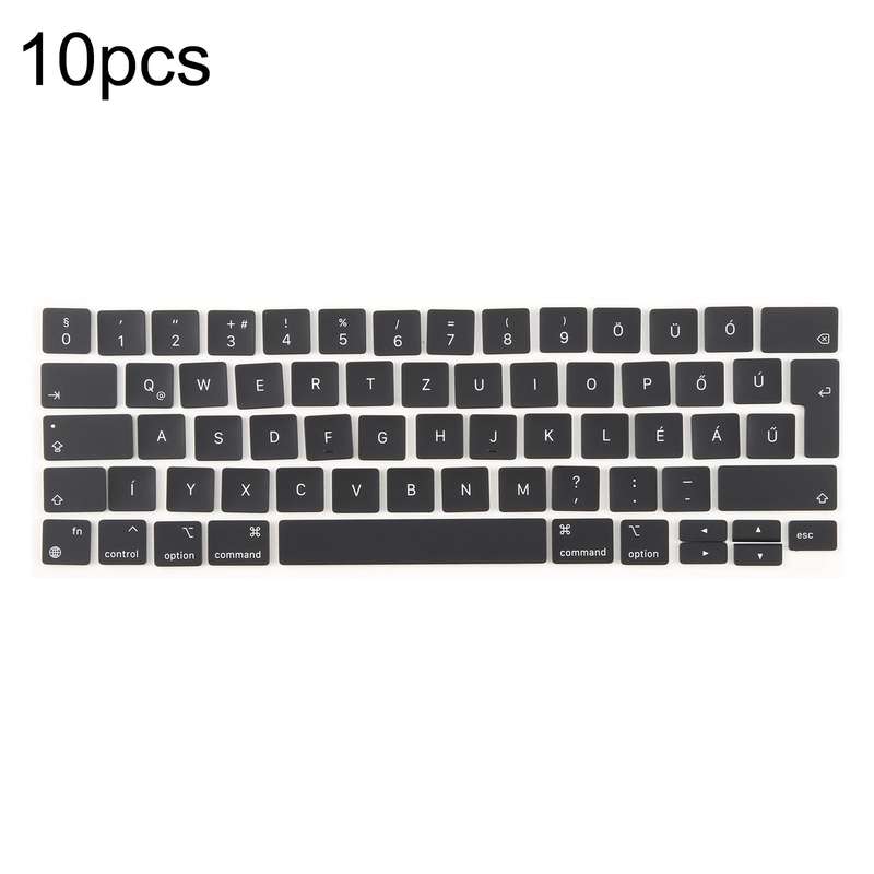 For MacBook A2251 A2289 A2238 A2338 10pcs UK Big Enter Version Keycaps, Language:Hungary