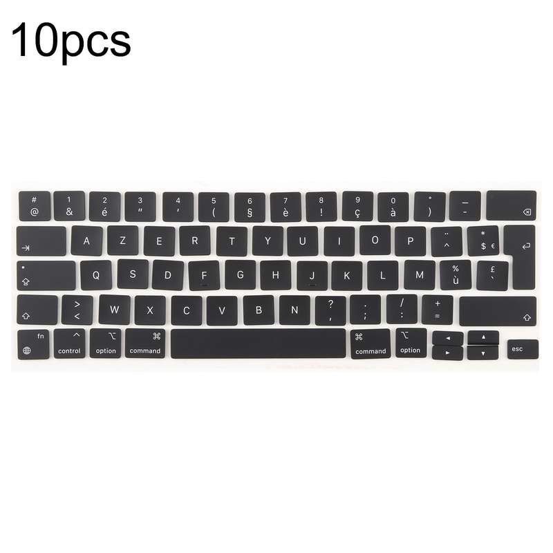 For MacBook A2251 A2289 A2238 A2338 10pcs UK Big Enter Version Keycaps, Language:French