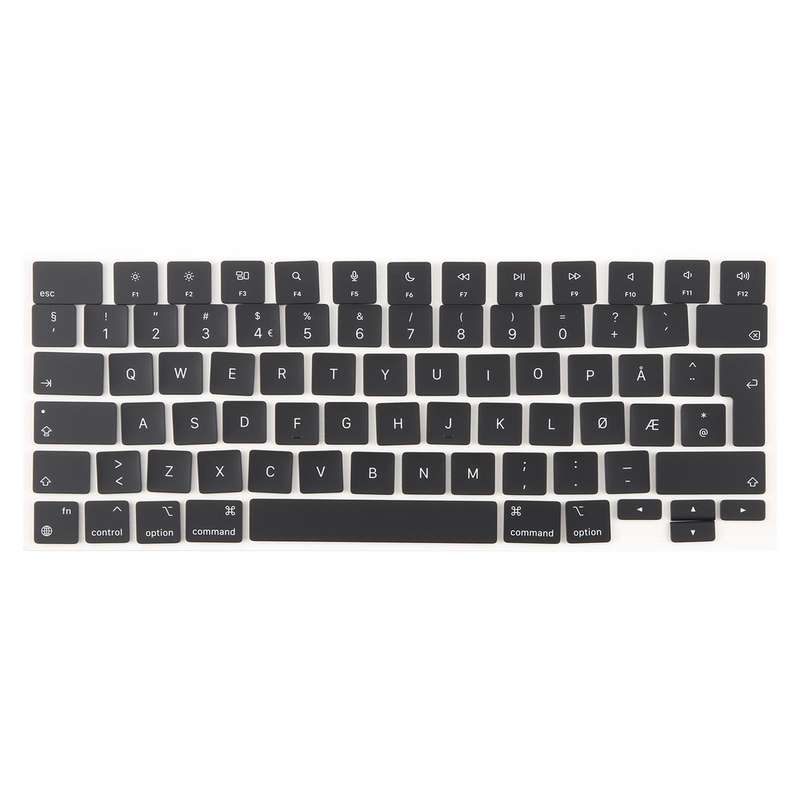 For MacBook A2681 A2941 A3113 A3114 UK Big Enter Version Keycaps, Language:Norway