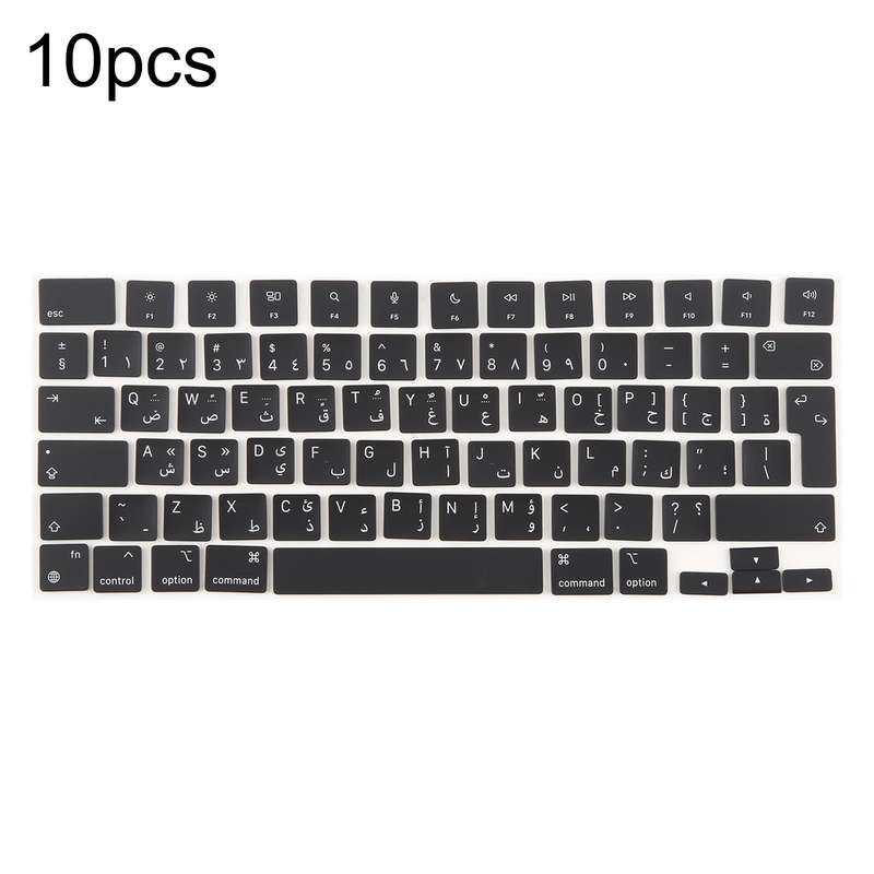 For MacBook A2442 A2485 A2779 A2780 A2991 A2992 A2918 10pcs UK Big Enter Version Keycaps, Language:A