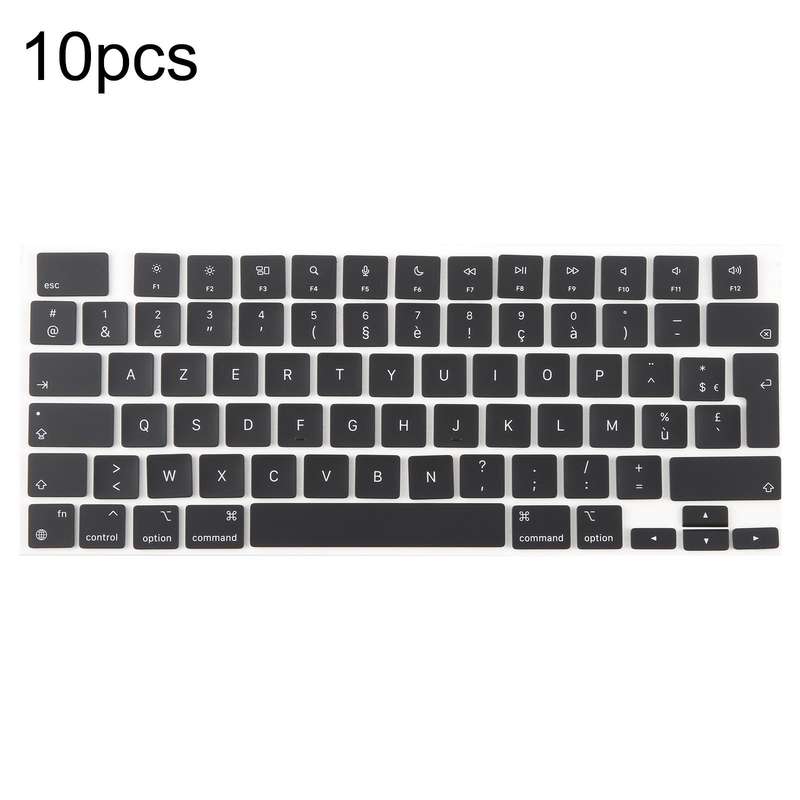 For MacBook A2442 A2485 A2779 A2780 A2991 A2992 A2918 10pcs UK Big Enter Version Keycaps, Language:F