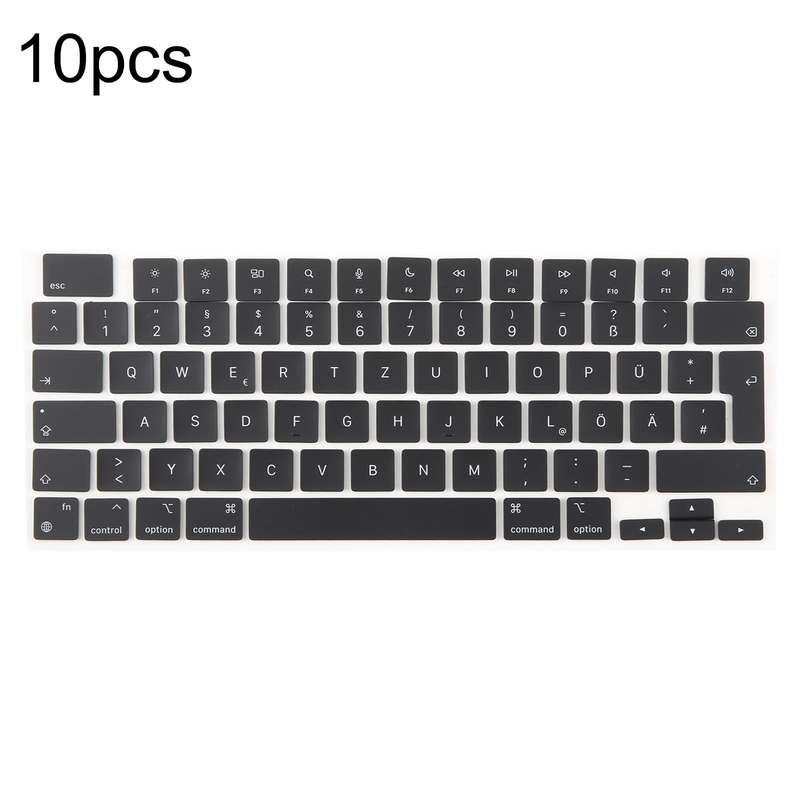 For MacBook A2442 A2485 A2779 A2780 A2991 A2992 A2918 10pcs UK Big Enter Version Keycaps, Language:G