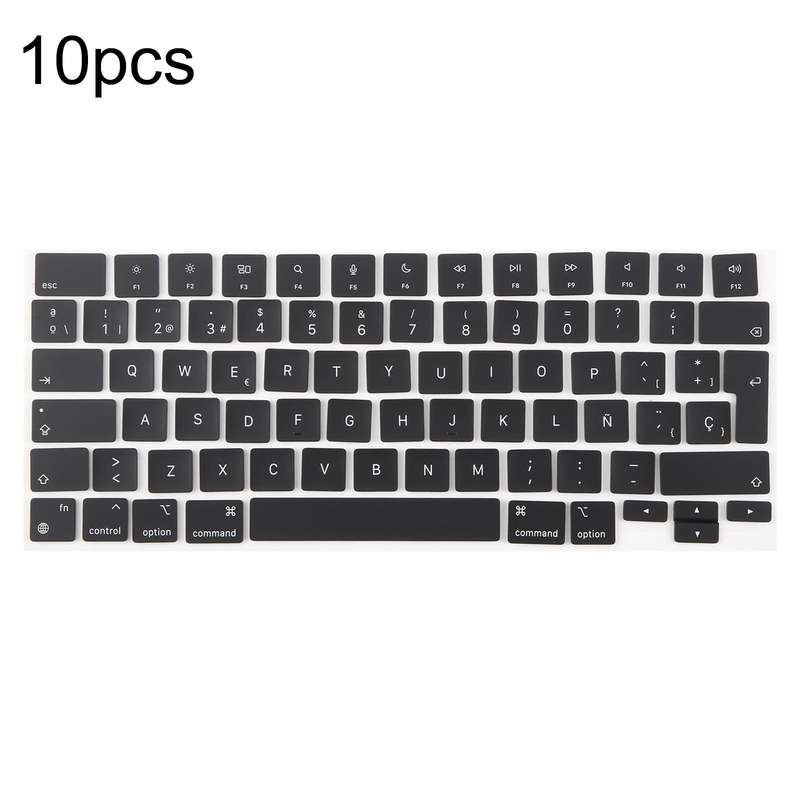 For MacBook A2442 A2485 A2779 A2780 A2991 A2992 A2918 10pcs UK Big Enter Version Keycaps, Language:S