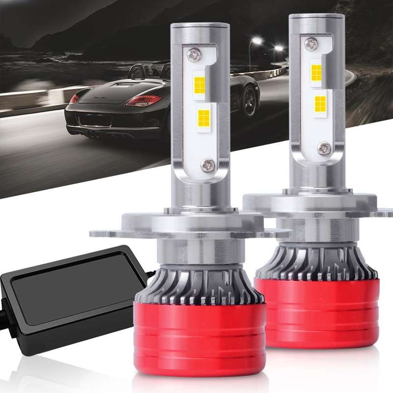H4 2pcs 25W 2500lm 6000K Car LED Headlight Bulb