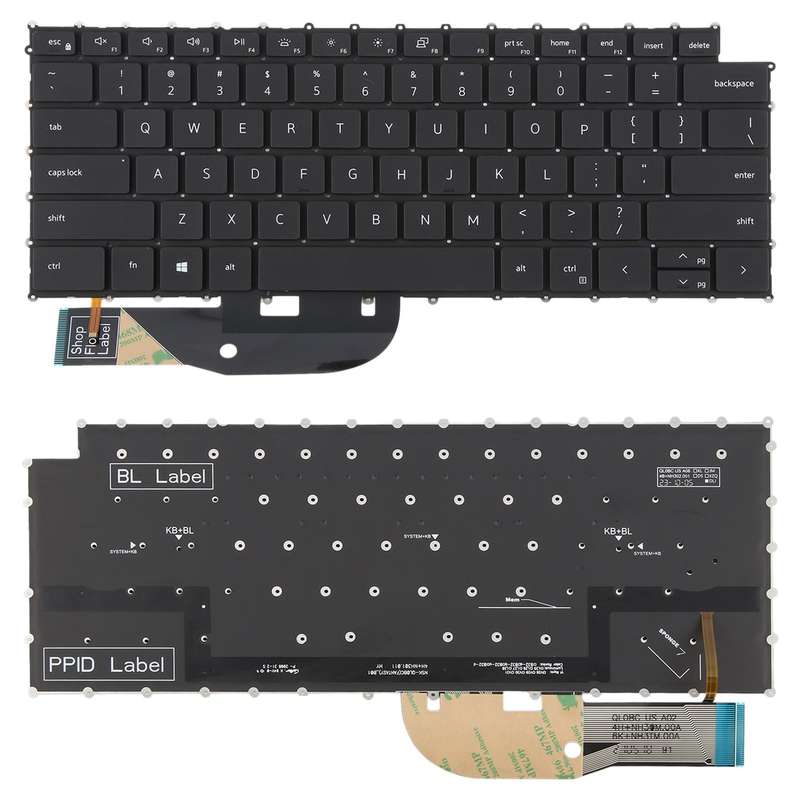 US Version Backlit Laptop Keyboard for Dell XPS 15 9510 9520 9700 9500 Precision 5560 5760 5750 5550