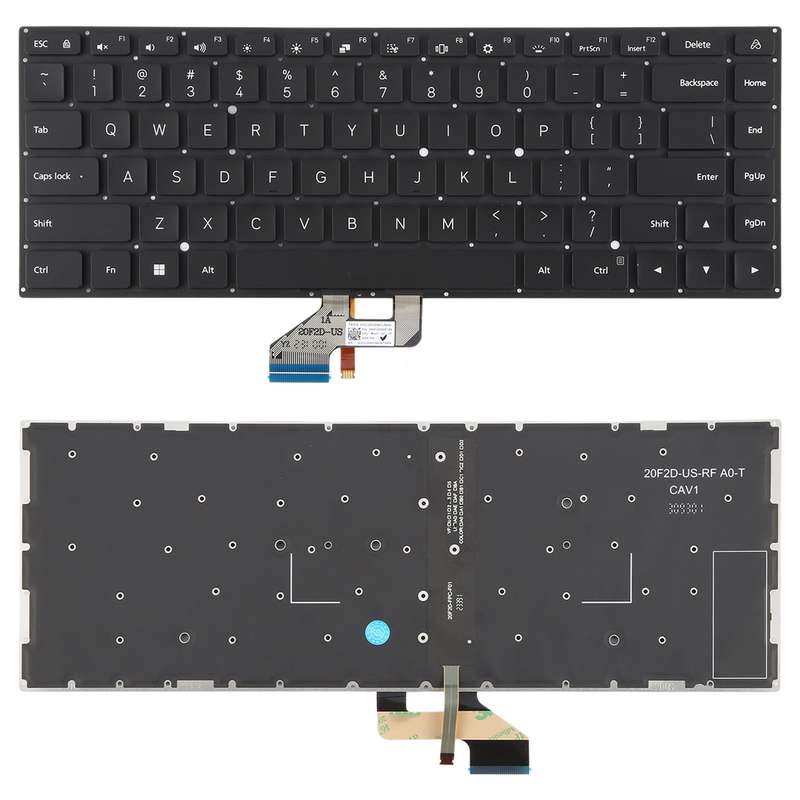 US Version Backlit Laptop Keyboard for Xiaomi Redmi Book 16 2024 2025 Z3725(Black)