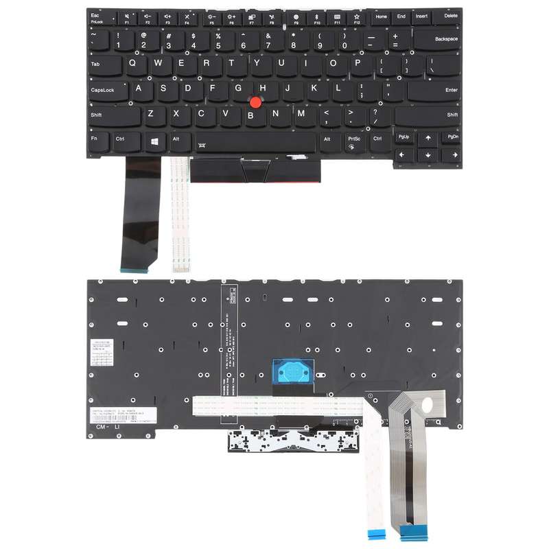 US Version Backlit Laptop Keyboard with Pointing for Lenovo Thinkpad E480 E485 E490 E495 E490S L380